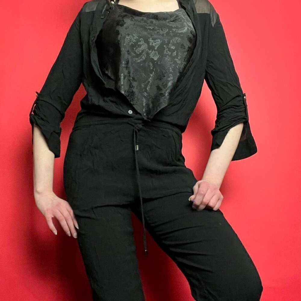 Mossimo / Black button up jumpsuit 🖤🖤